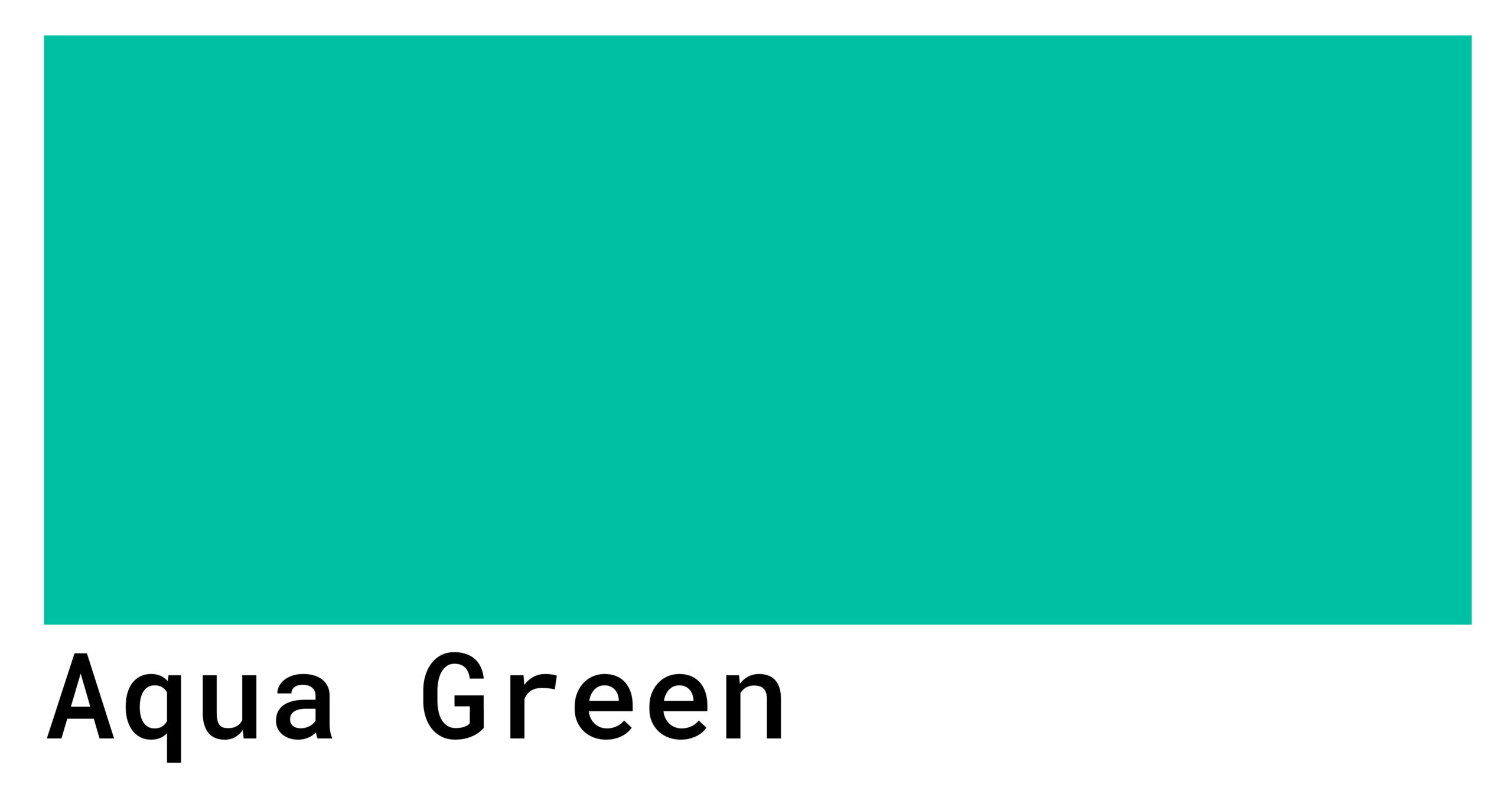 Aqua Green Color Codes The Hex, RGB and CMYK Values That
