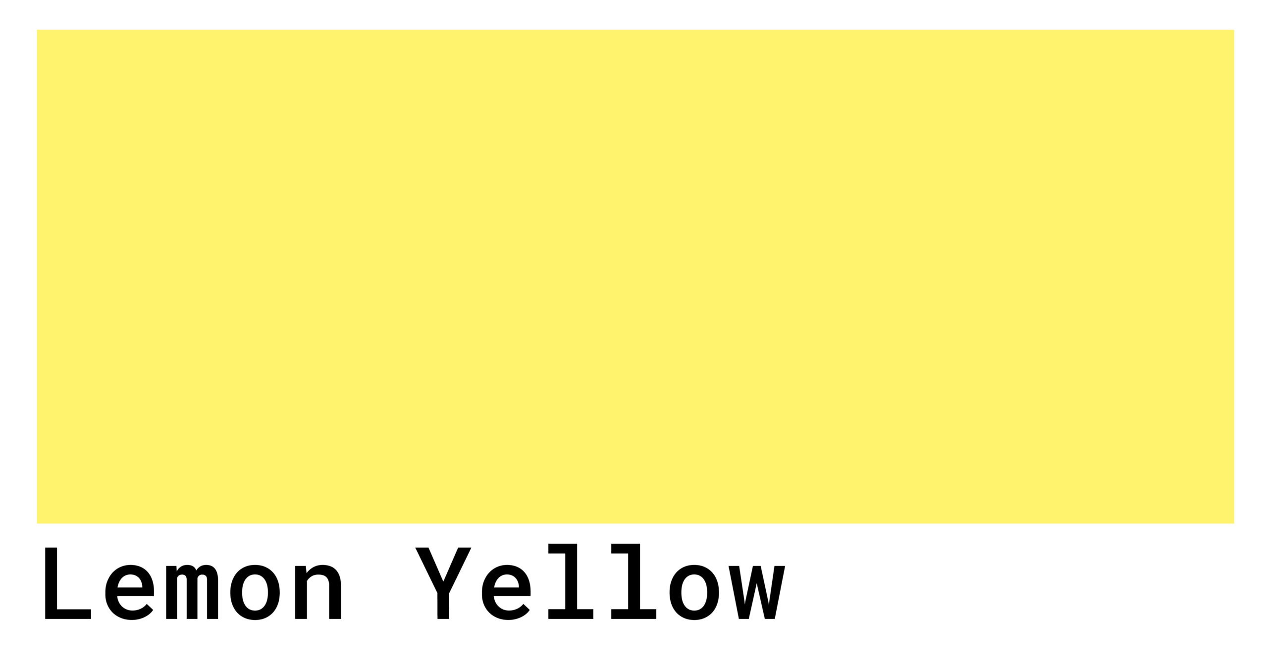 lemon yellow color code