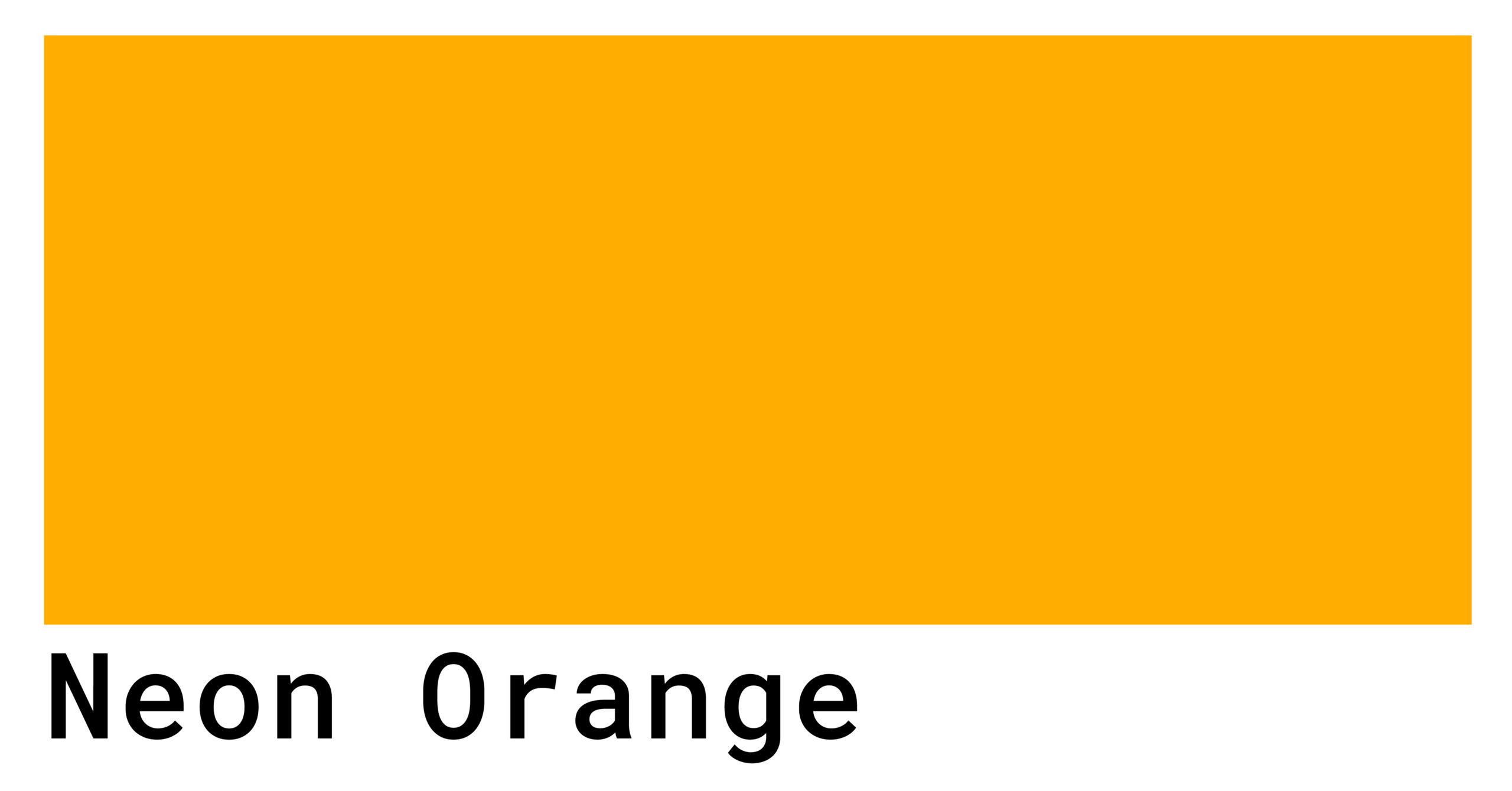 neon orange color code