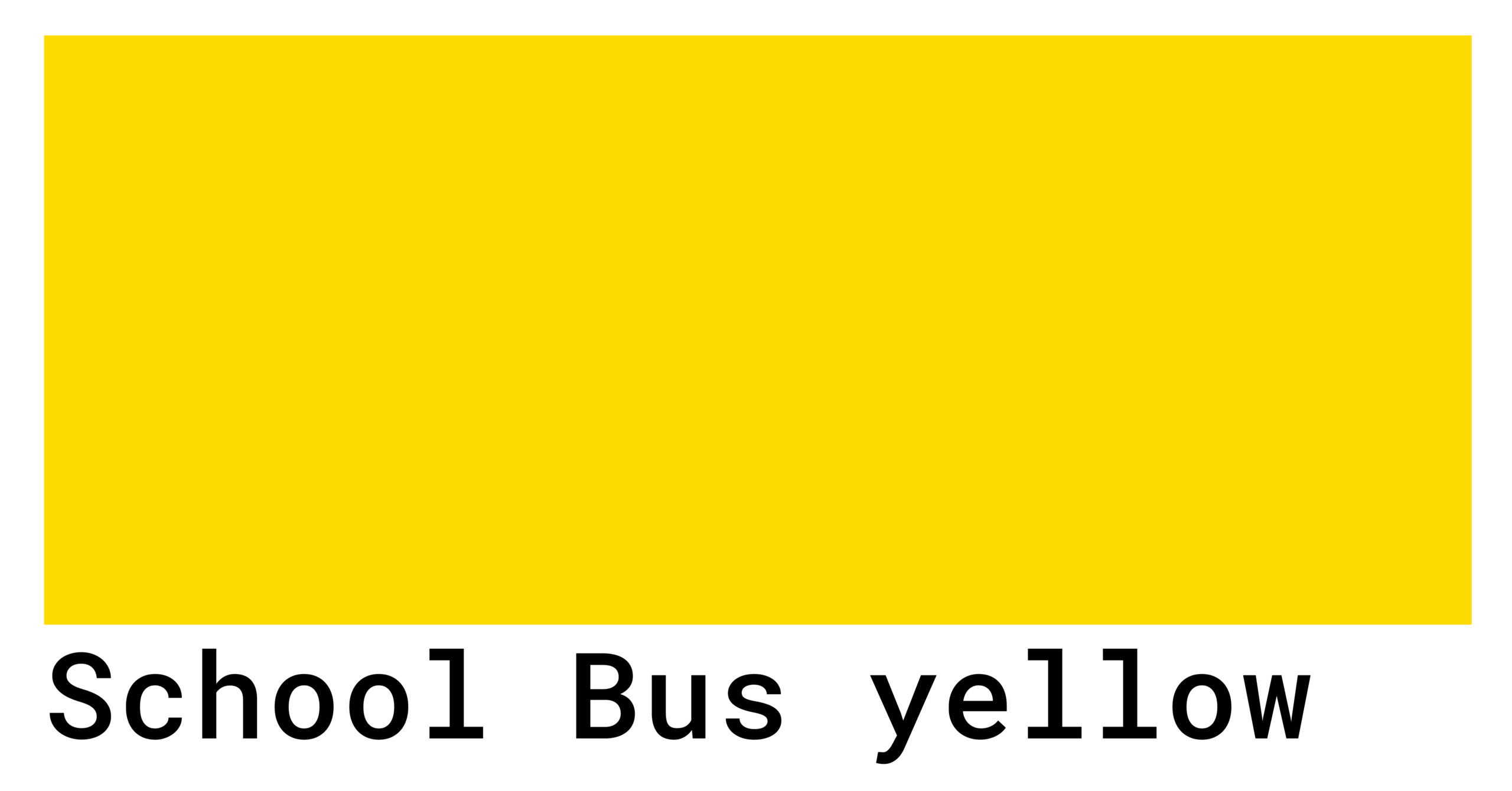 school bus yellow color code