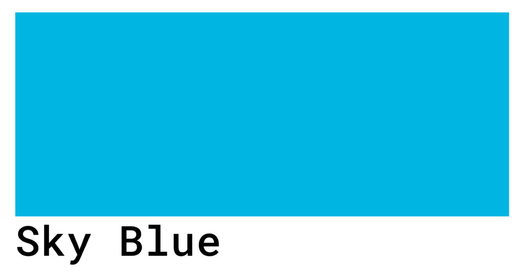 Sky Blue Color Chart