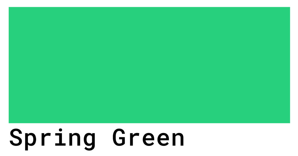 Spring Green Color Codes The Hex, RGB and CMYK Values That You Need