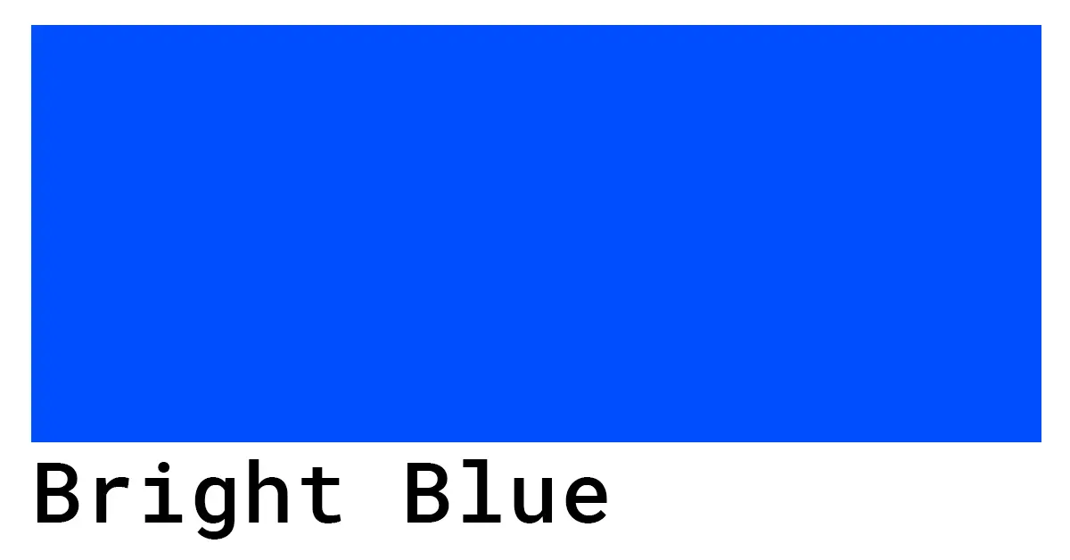 Bright blue color swatch