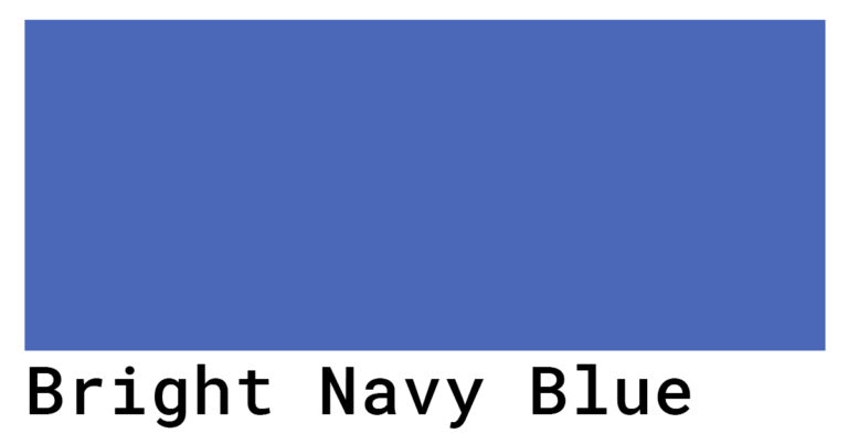 Bright Navy Blue Color Codes The Hex RGB And CMYK Values That You Need