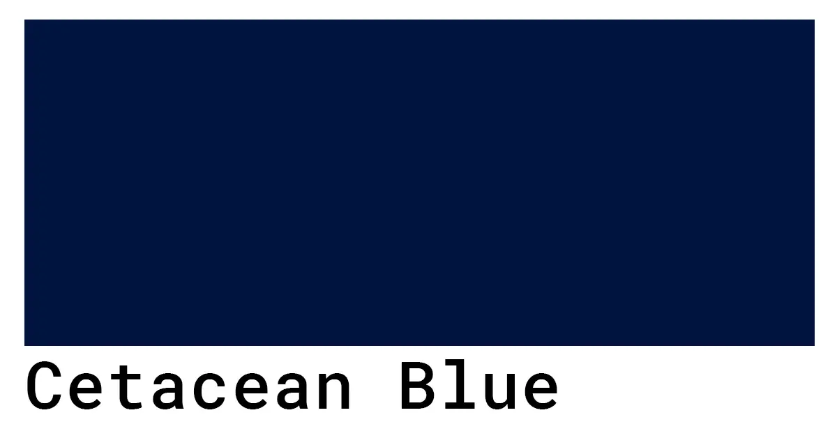 Cetacean Blue Color Codes The Hex Rgb And Cmyk Values That You Need