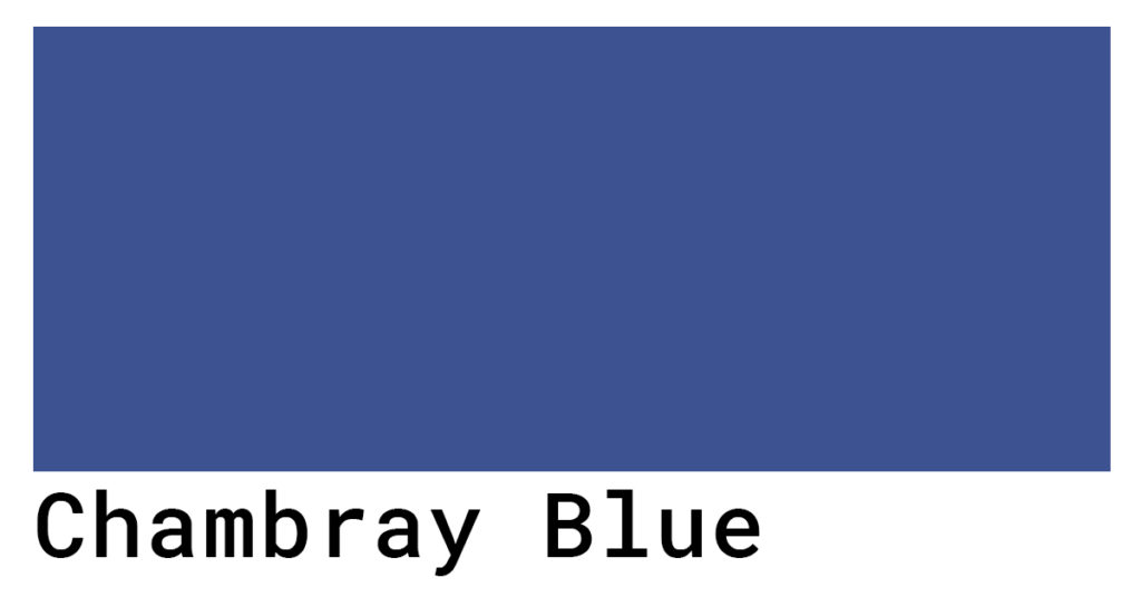 Chambray Blue Color Codes - The Hex, RGB and CMYK Values That You Need