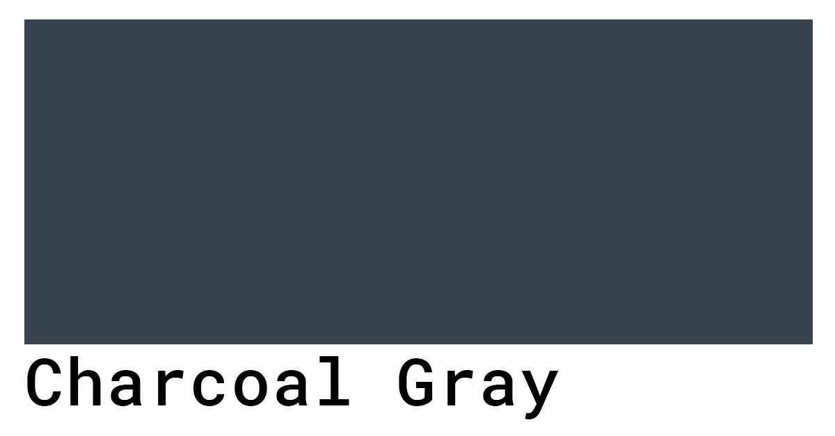 Charcoal Gray Color Codes - The Hex, RGB and CMYK Values That You Need