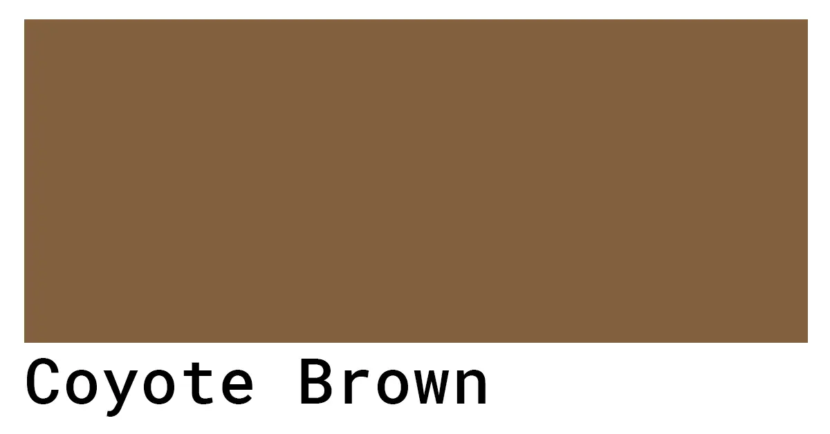 Coyote color - #DDB77B - The Official Register of Color Names