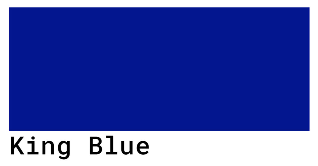 King Blue Color Codes - The Hex, RGB and CMYK Values That You Need