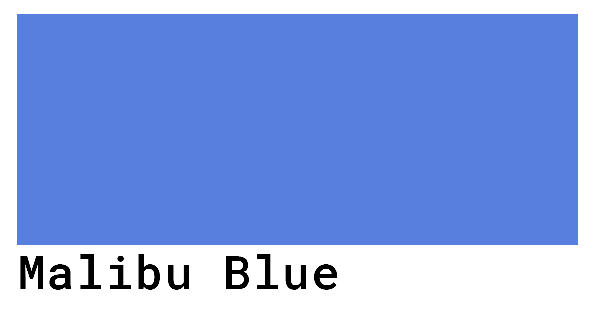 Malibu Blue Color Codes - The Hex, RGB and CMYK Values That You Need