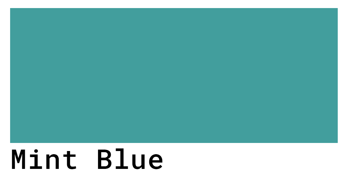 Mint Blue Color Codes The Hex RGB And CMYK Values That You Need