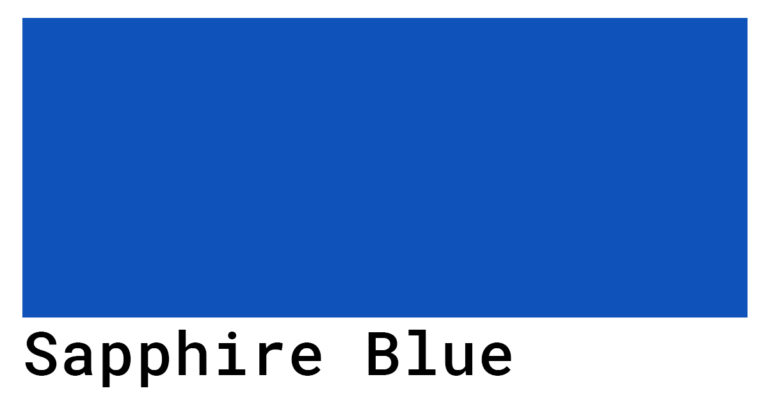 Sapphire Blue Color Codes - The Hex, RGB and CMYK Values That You Need