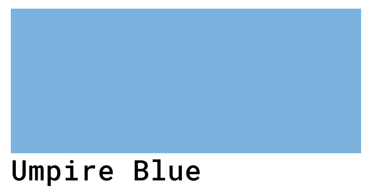 Umpire Blue Color Codes - The Hex, RGB and CMYK Values That You Need