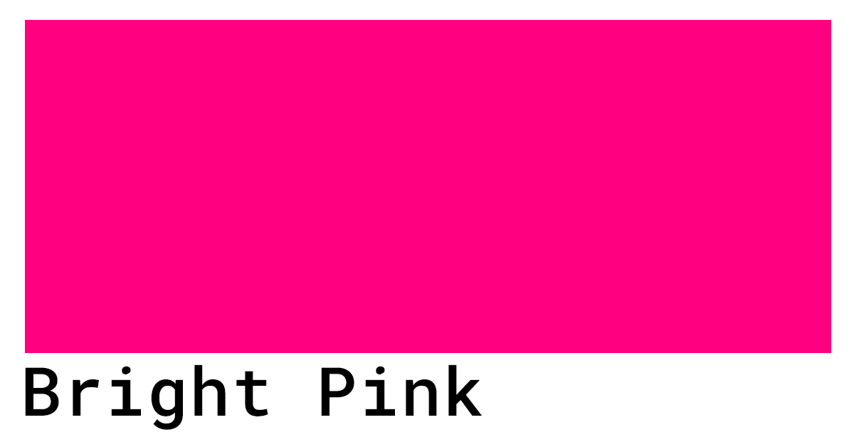 Bright Pink Color Codes - The Hex, RGB and CMYK Values That You Need