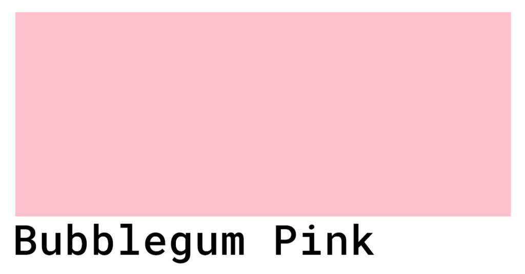 Bubblegum Pink Color Codes - The Hex, RGB and CMYK Values That You Need