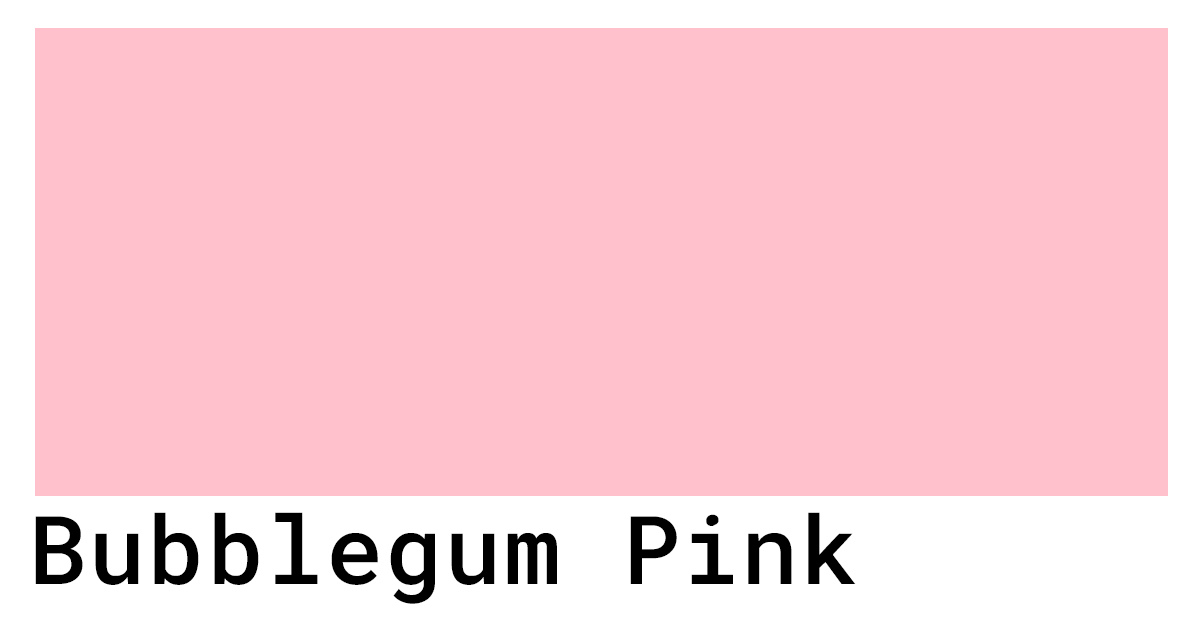 bubblegum pink hex
