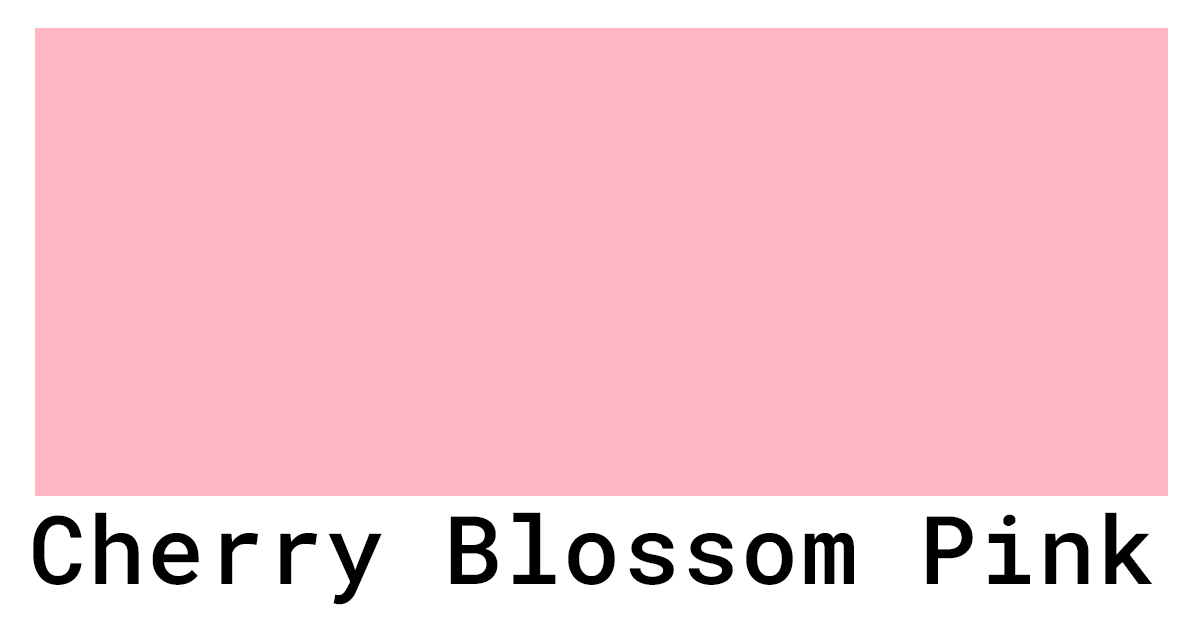 Cherry Blossom Pink Color Codes The Hex RGB And CMYK Values That You 