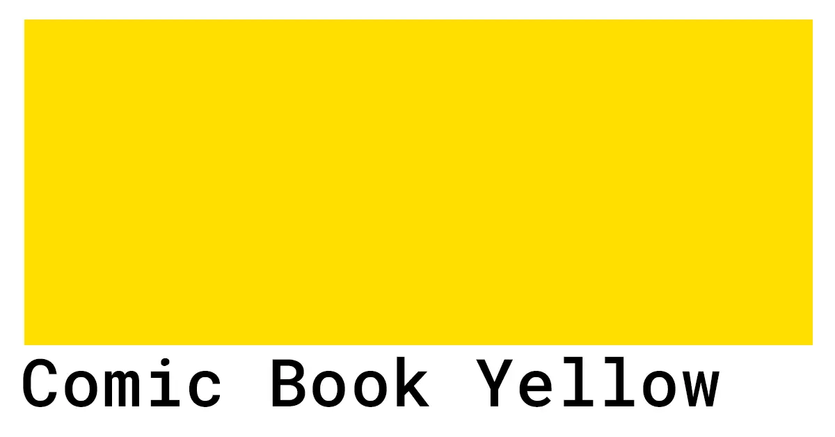 comic book yellow