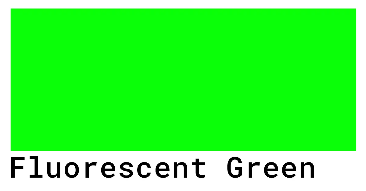 fluourescent green