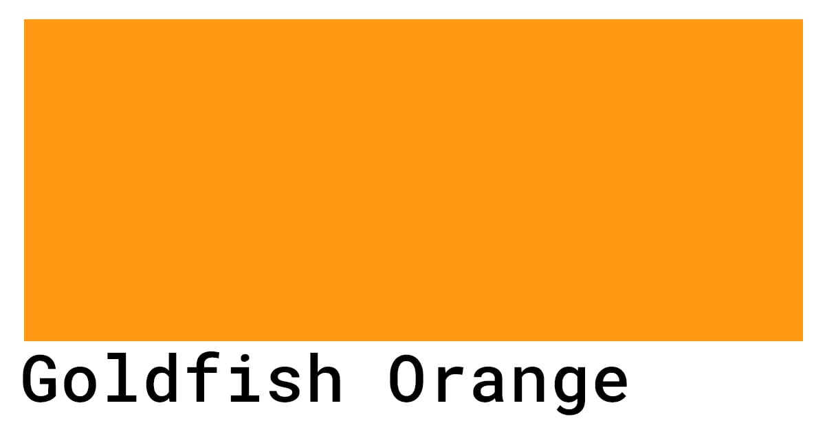 Goldfish Orange Color Codes - The Hex, RGB and CMYK Values That You Need
