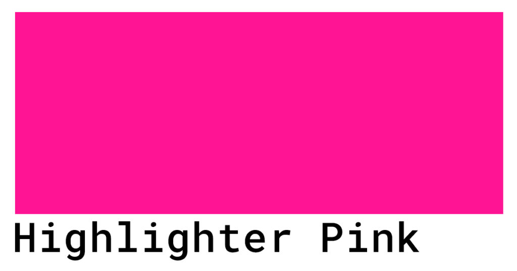 highlighter pink hex