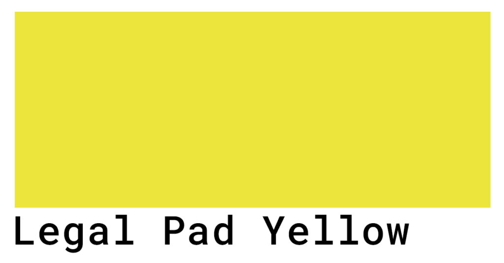 legal pad yellow