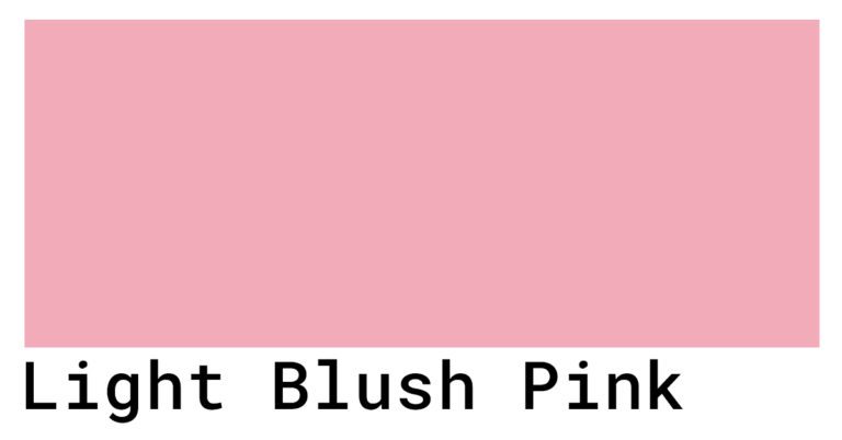 Light Blush Pink Color Codes The Hex RGB And CMYK Values That You Need
