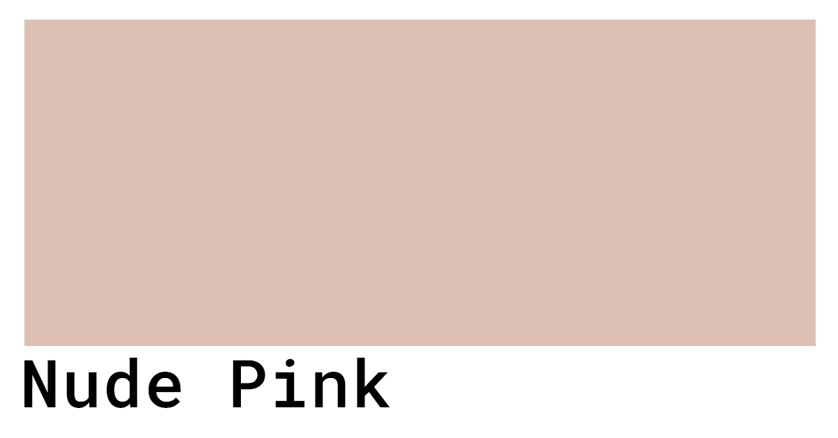 Nude Pink Color Codes: HEX, RGB, and CMYK. 