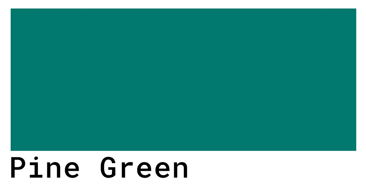 Pine Green Color Codes - The Hex, RGB and CMYK Values That You Need