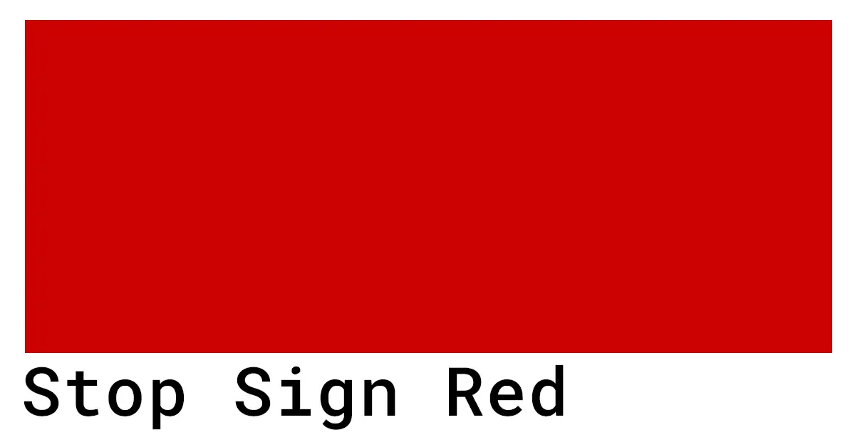 Stop Sign Red Color Codes - The Hex, RGB and CMYK Values That You Need