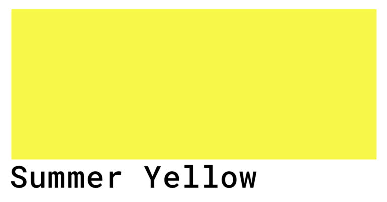 Summer Yellow Color Codes - The Hex, RGB and CMYK Values That You Need