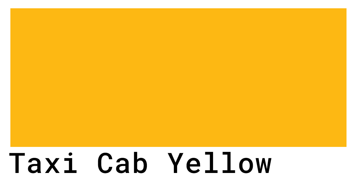Taxi Cab Yellow Color Codes The Hex RGB And CMYK Values That You Need