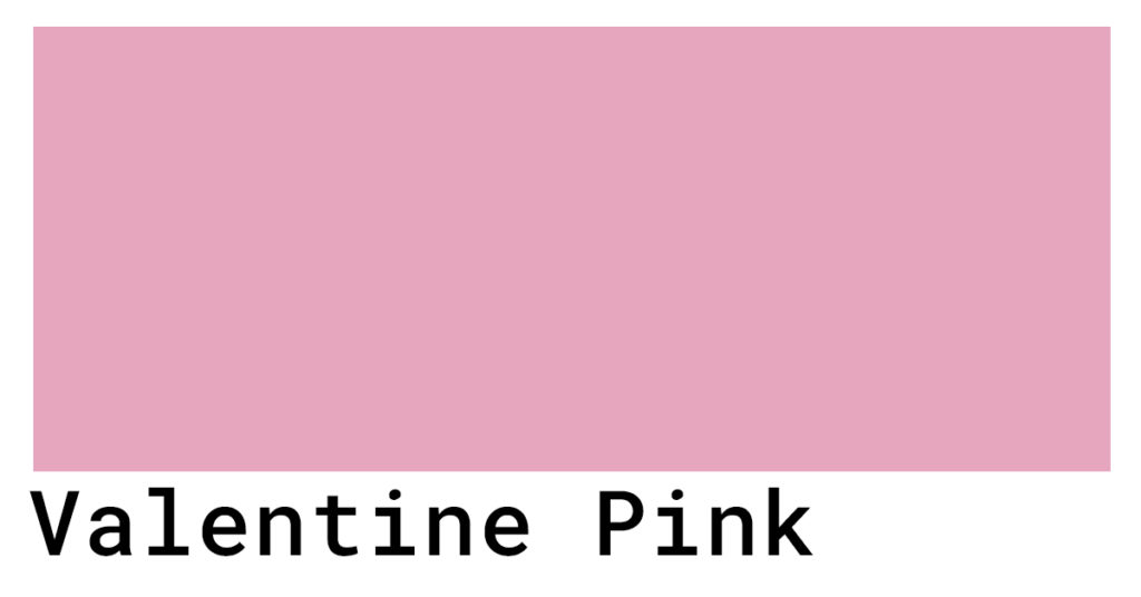 valentine pink swatch