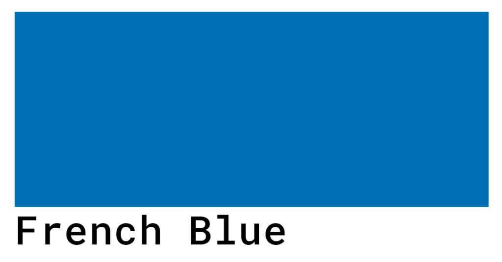 french blue color swatch hex codes