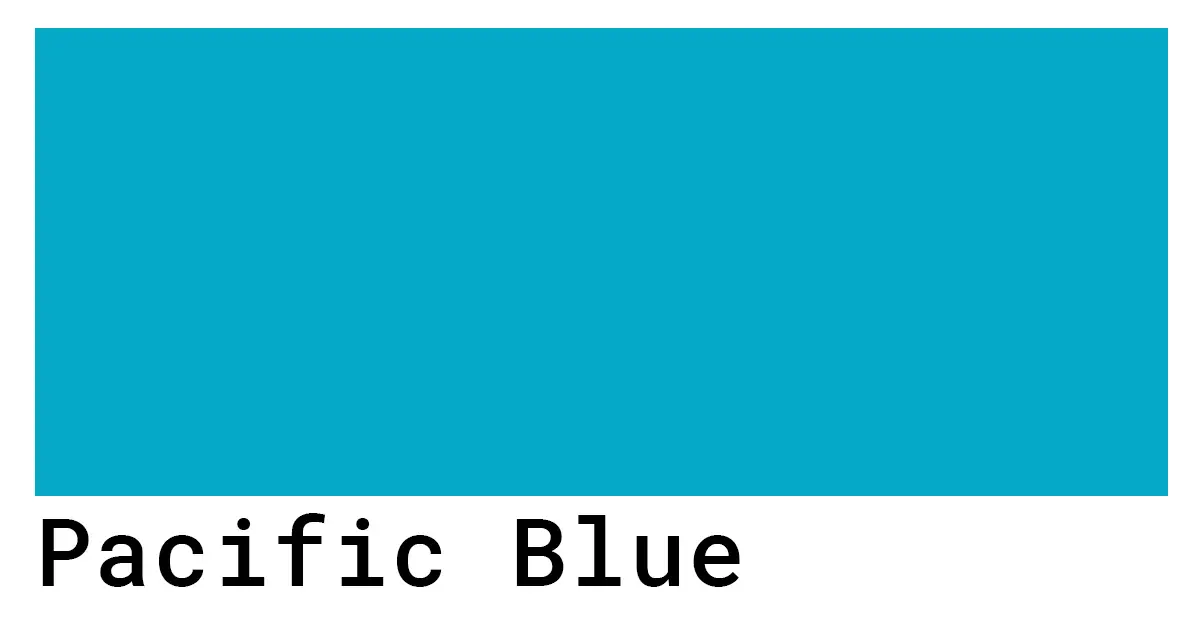 Pacific Blue Color Codes 